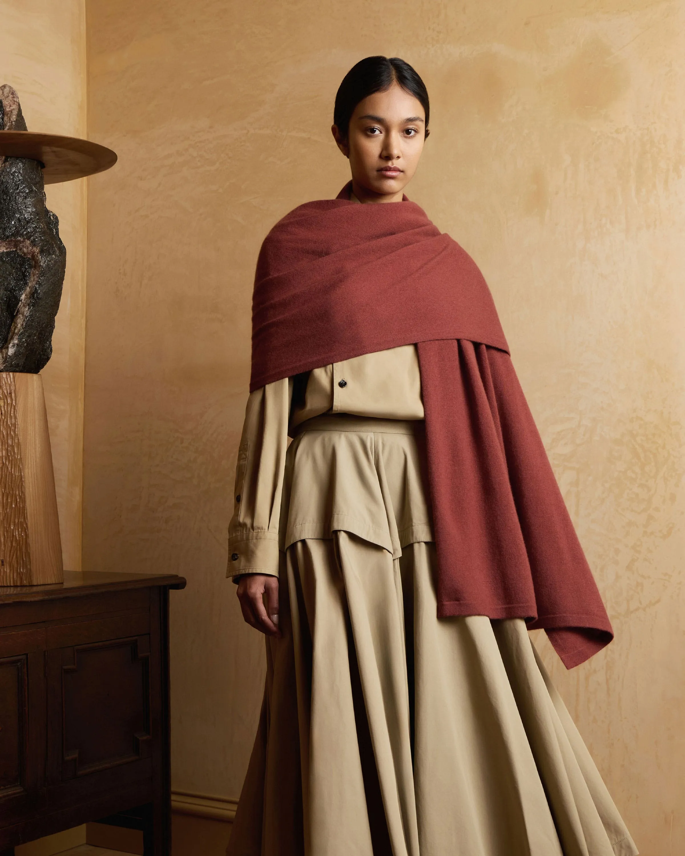 Westray Cashmere Travel Wrap - Sienna