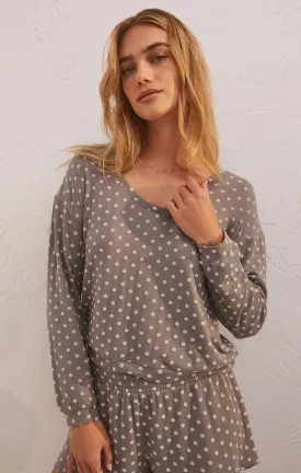 Z Supply Coco Dot LS Top